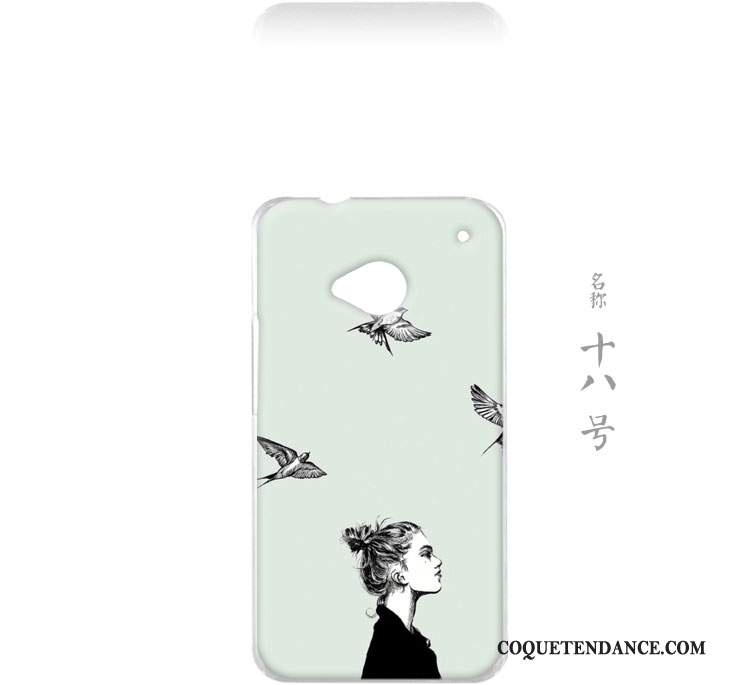 Htc One M7 Coque Petit Incassable Protection Art Étui