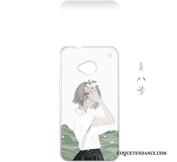 Htc One M7 Coque Petit Incassable Protection Art Étui