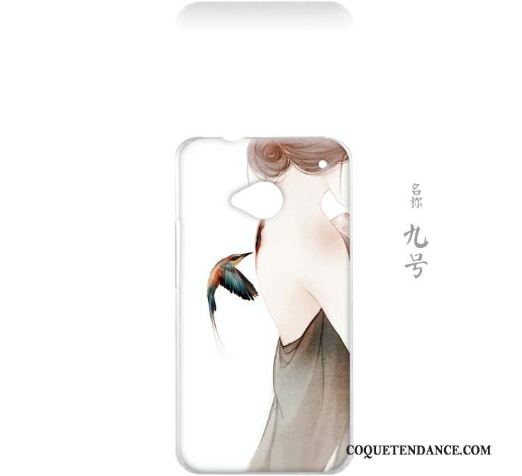 Htc One M7 Coque Petit Incassable Protection Art Étui