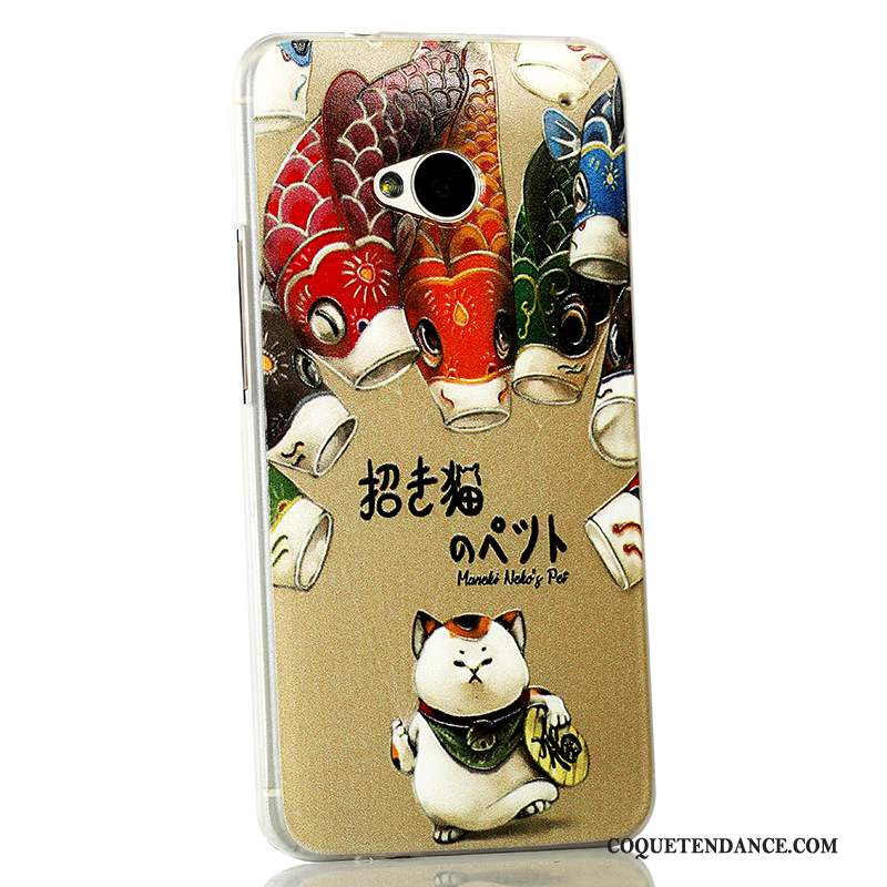 Htc One M7 Coque Protection Étui Tendance Dessin Animé Très Mince