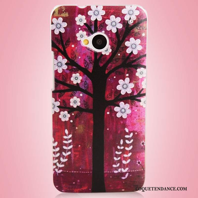 Htc One M7 Coque Étui De Téléphone Peinture Protection Multicolore