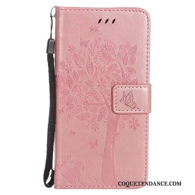 Htc One M8 Coque De Téléphone Protection Rose Incassable Étui En Cuir