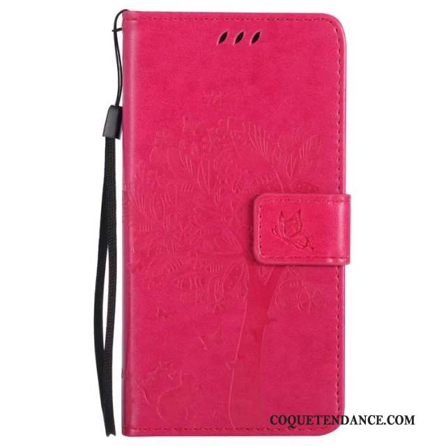 Htc One M8 Coque De Téléphone Protection Rose Incassable Étui En Cuir