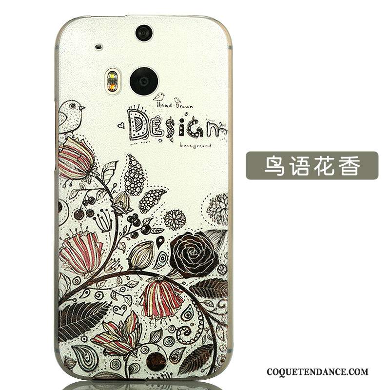 Htc One M8 Coque Protection Blanc Difficile Accessoires Dessin Animé