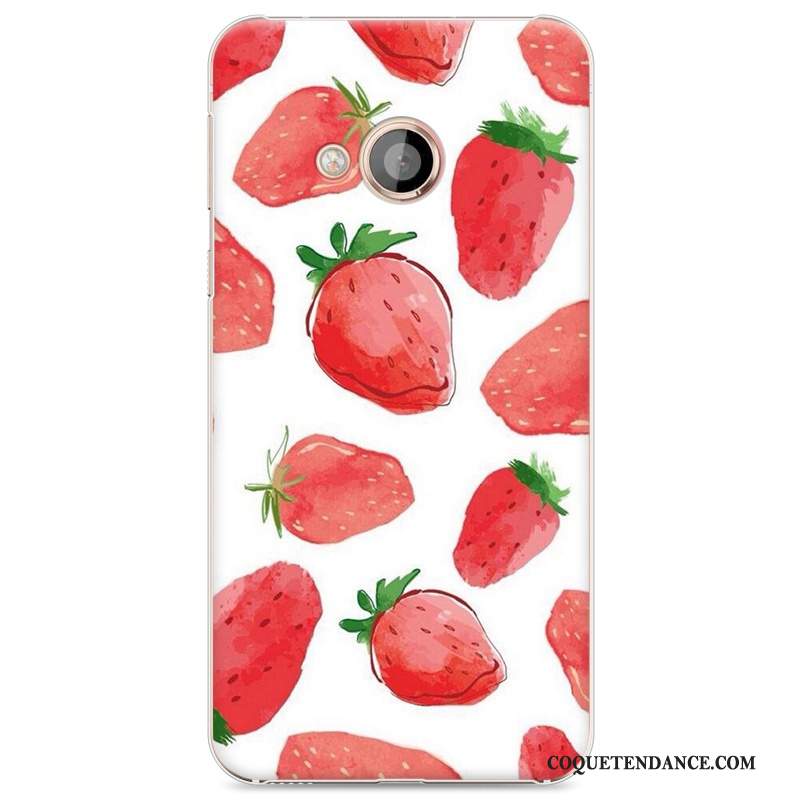 Htc U Play Coque Peinture Difficile Étui Incassable Rouge