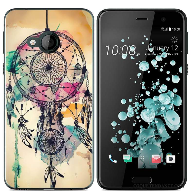 Htc U Play Coque Silicone Créatif De Téléphone Dessin Animé Jaune