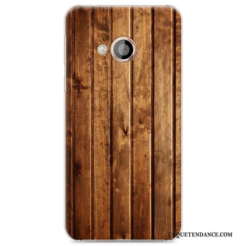 Htc U Play Coque Étui Bleu Marin Difficile Grain De Bois De Téléphone