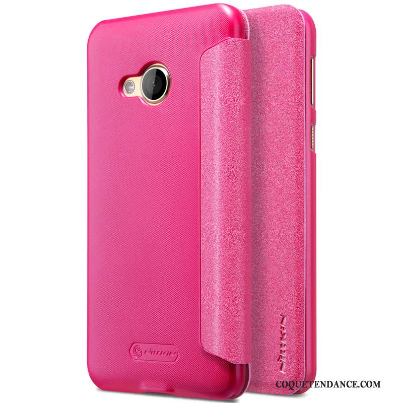 Htc U Play Coque Étui Housse Protection Étui En Cuir Or