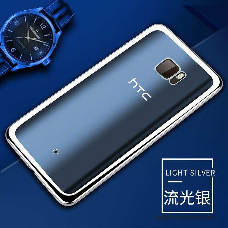 Htc U Ultra Coque De Téléphone Transparent Étui Protection Rose