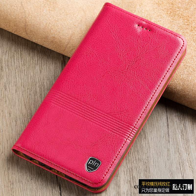 Htc U11 Coque De Téléphone Cuir Véritable Protection Étui Housse