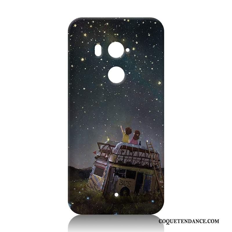 Htc U11+ Coque Incassable Tout Compris Blanc Dessin Animé Protection