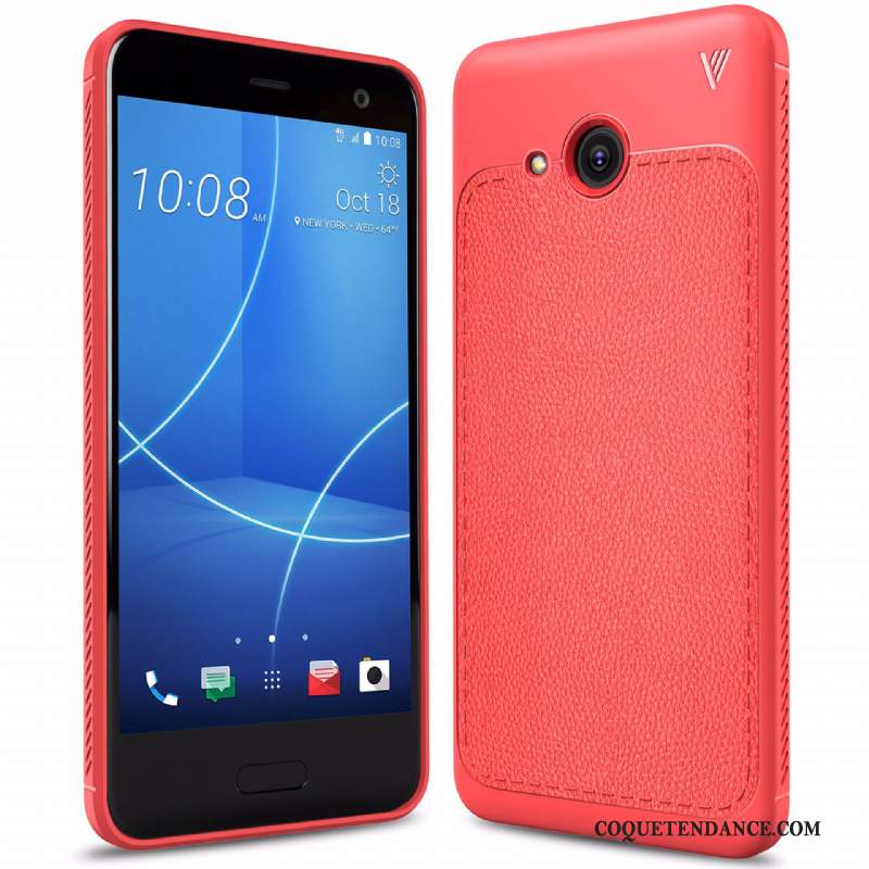 Htc U11 Coque Rouge Protection Fluide Doux De Téléphone