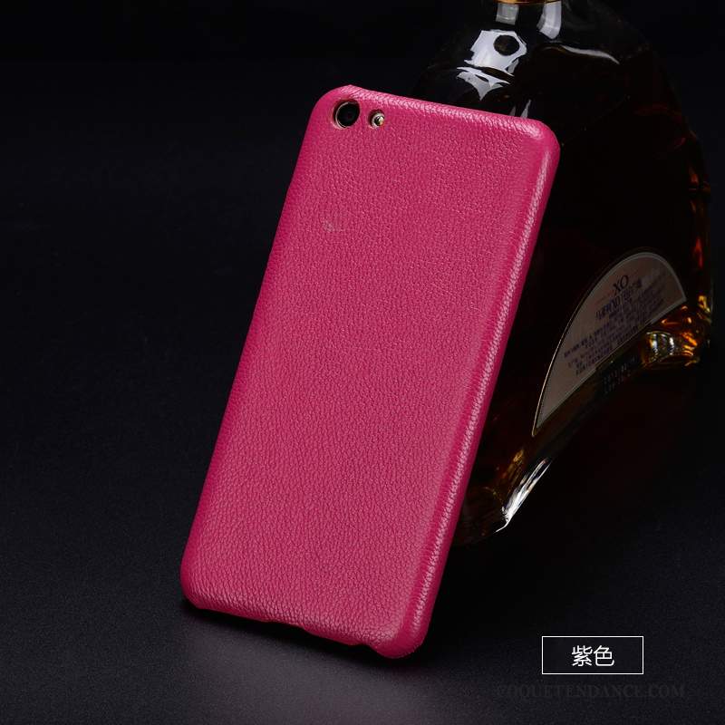 Htc U11 Coque Étui Cuir Véritable Personnalisé Rose Incassable