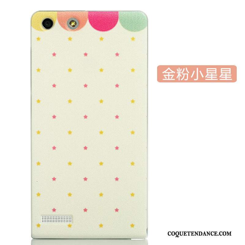 Huawei Ascend G6 Coque Couvercle Arrière Créatif Rose Protection Délavé En Daim