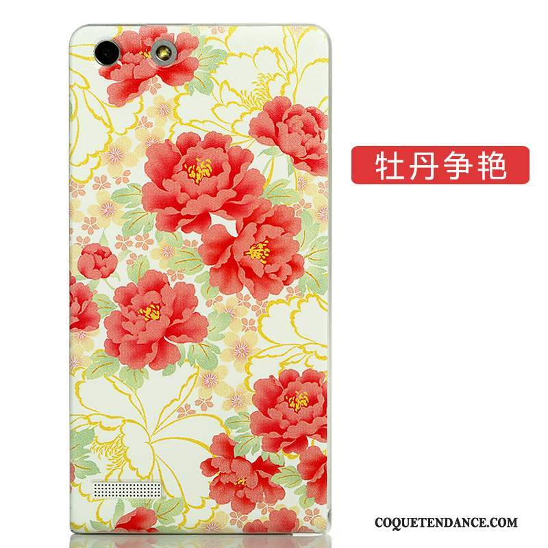 Huawei Ascend G6 Coque Couvercle Arrière Créatif Rose Protection Délavé En Daim