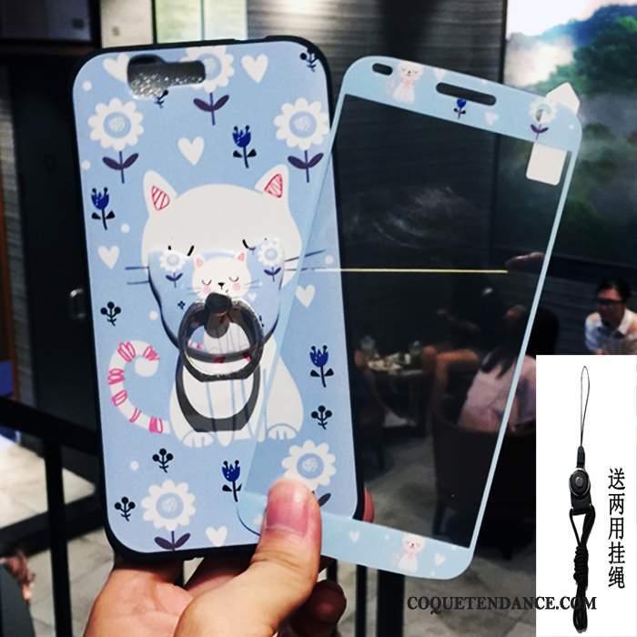 Huawei Ascend G7 Coque Bleu Clair Dessin Animé De Téléphone Charmant Étui