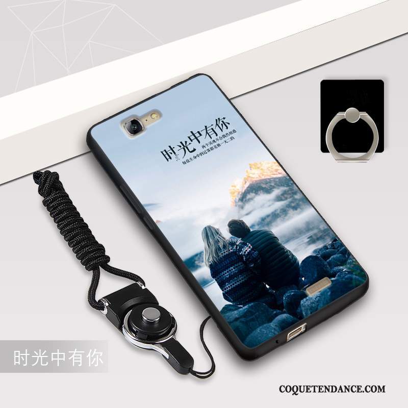 Huawei Ascend G7 Coque Fluide Doux De Téléphone Protection Délavé En Daim Étui