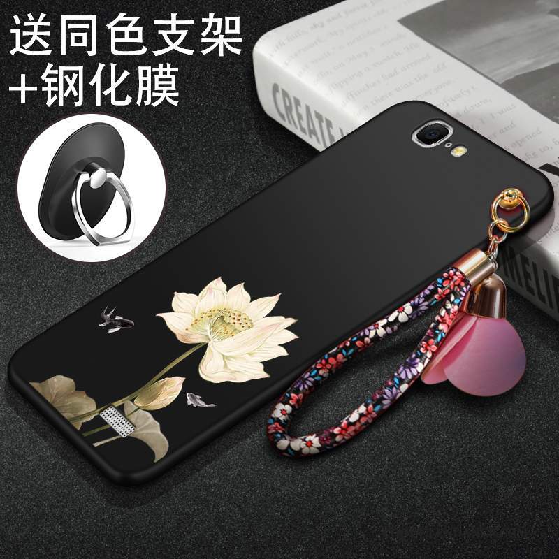Huawei Ascend G7 Coque Noir Tout Compris Étui Délavé En Daim