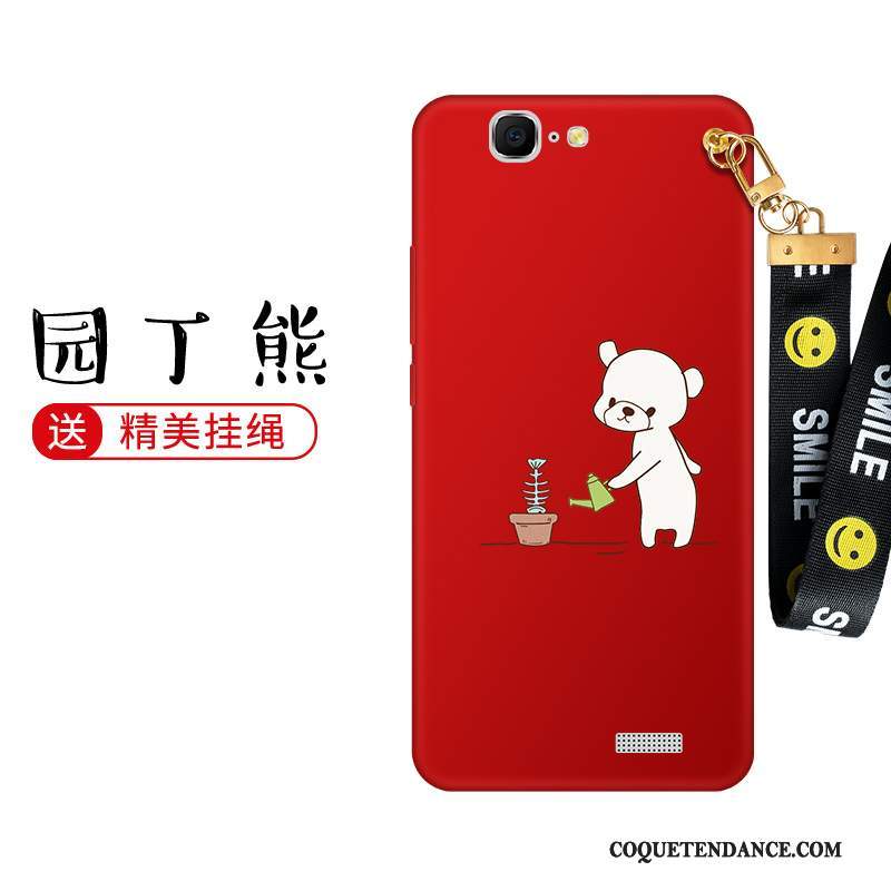 Huawei Ascend G7 Coque Silicone Protection Rouge Noir De Téléphone