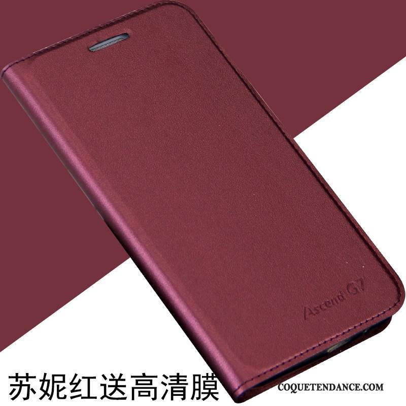 Huawei Ascend G7 Coque Étui Incassable Protection Housse Étui En Cuir