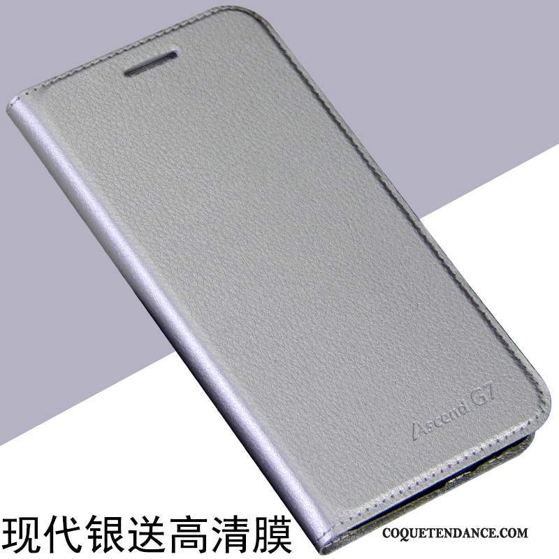 Huawei Ascend G7 Coque Étui Incassable Protection Housse Étui En Cuir