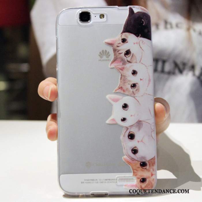 Huawei Ascend G7 Coque Étui Incassable Protection Silicone Fluide Doux