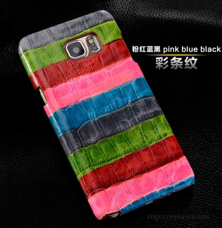 Huawei Ascend Mate 7 Coque Cuir Véritable Étui Couvercle Arrière Protection Multicolore