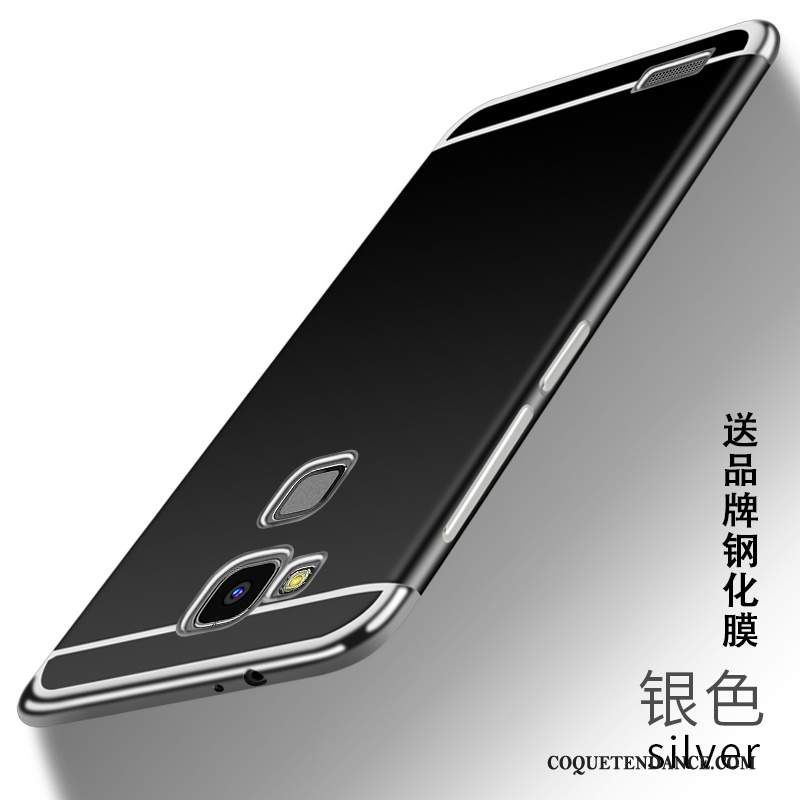 Huawei Ascend Mate 7 Coque Fluide Doux Protection Noir Tout Compris Étui
