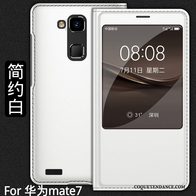 Huawei Ascend Mate 7 Coque Incassable Or Tout Compris Étui En Cuir De Téléphone