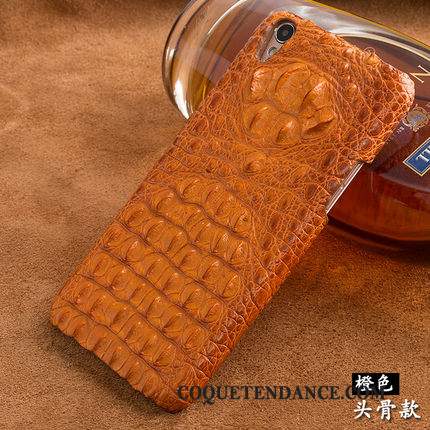 Huawei Ascend Mate 7 Coque Personnalisé Couvercle Arrière Crocodile Cuir Véritable