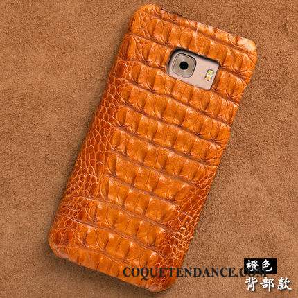 Huawei Ascend Mate 7 Coque Personnalisé Couvercle Arrière Crocodile Cuir Véritable