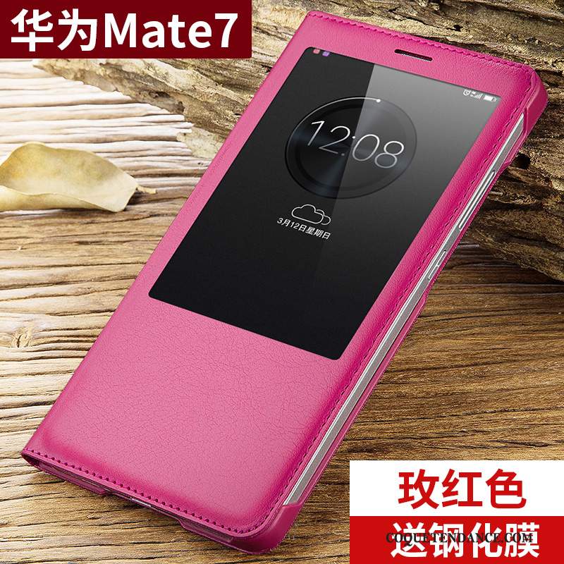 Huawei Ascend Mate 7 Coque Protection Incassable Tendance De Téléphone Rose