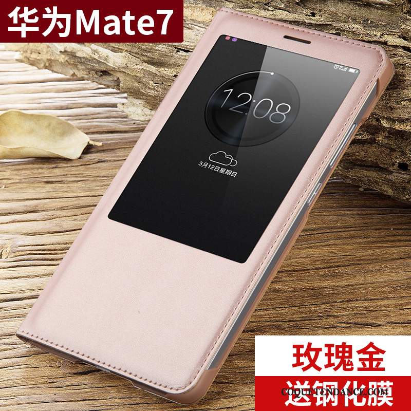 Huawei Ascend Mate 7 Coque Protection Incassable Tendance De Téléphone Rose