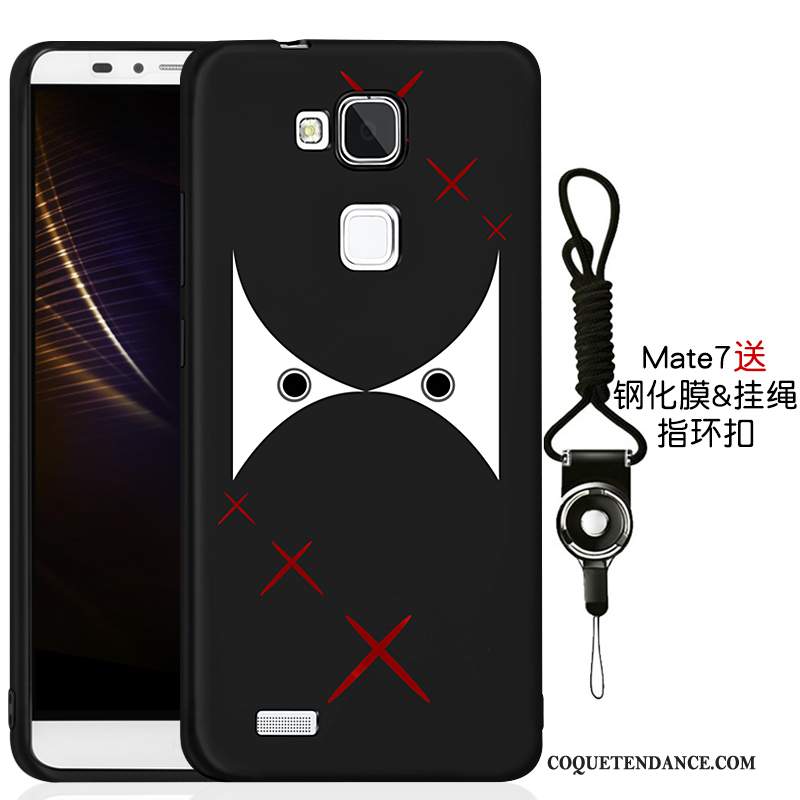 Huawei Ascend Mate 7 Coque Silicone Tout Compris Protection Noir Étui