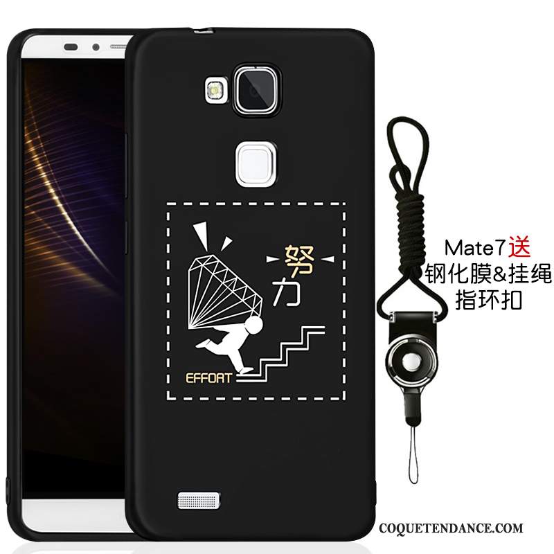 Huawei Ascend Mate 7 Coque Silicone Tout Compris Protection Noir Étui