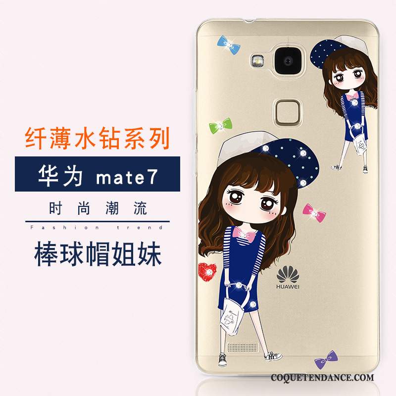 Huawei Ascend Mate 7 Coque Strass Protection Tout Compris Luxe Tendance