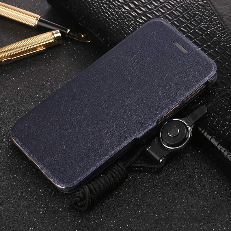 Huawei Ascend Mate 7 Coque Tout Compris Étui En Cuir Incassable De Téléphone Violet