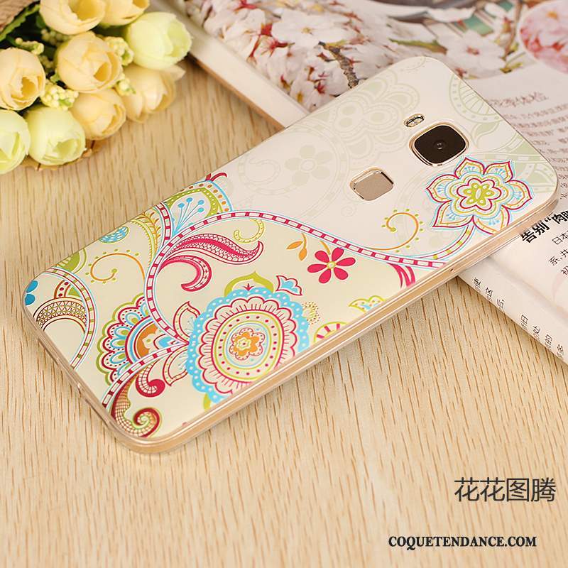 Huawei G7 Plus Coque De Téléphone Rose Fluide Doux Très Mince Étui