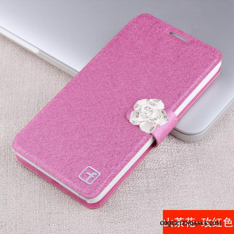 Huawei G7 Plus Coque De Téléphone Rose Housse Étui En Cuir