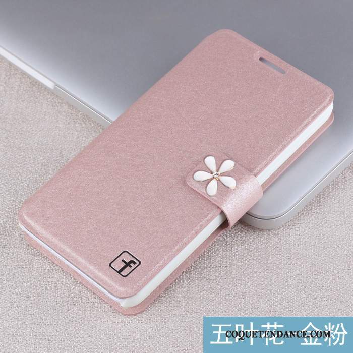 Huawei G7 Plus Coque De Téléphone Rose Housse Étui En Cuir