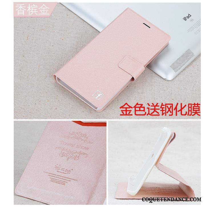 Huawei G7 Plus Coque De Téléphone Rose Housse Étui En Cuir