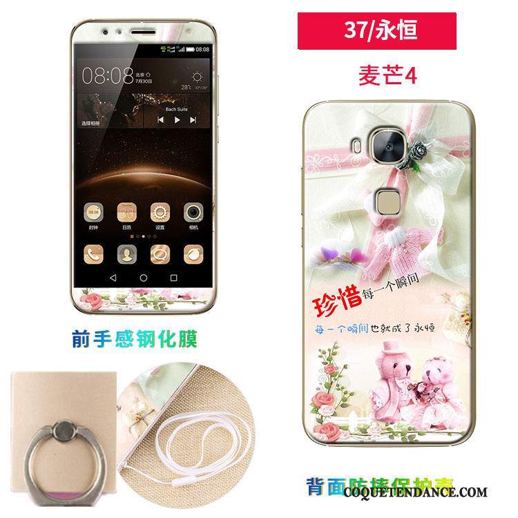 Huawei G7 Plus Coque Membrane Silicone Fluide Doux Tempérer De Téléphone