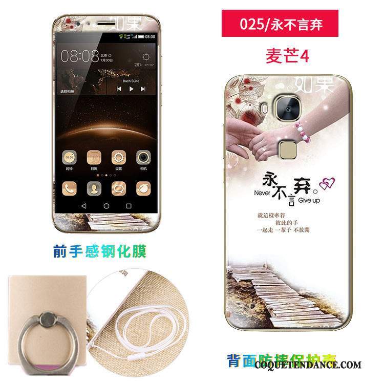 Huawei G7 Plus Coque Membrane Silicone Fluide Doux Tempérer De Téléphone