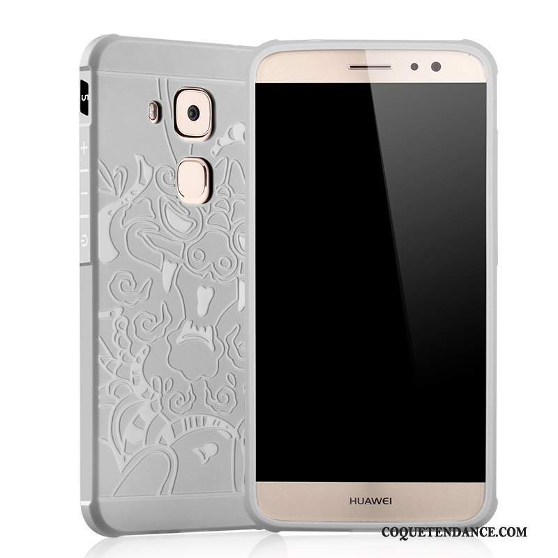 Huawei G7 Plus Coque Noir Fluide Doux Silicone Tout Compris De Téléphone