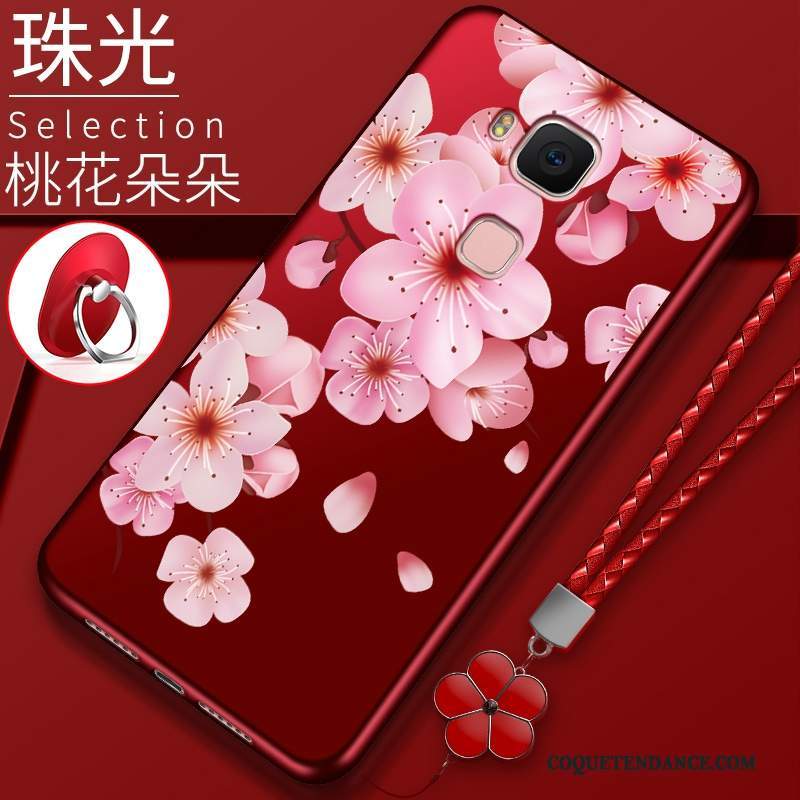 Huawei G7 Plus Coque Nouveau Protection Tendance De Téléphone Rouge