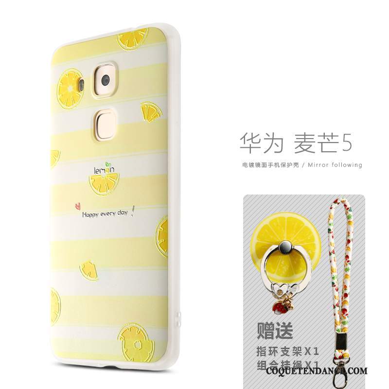 Huawei G7 Plus Coque Personnalité De Téléphone Délavé En Daim Incassable Silicone