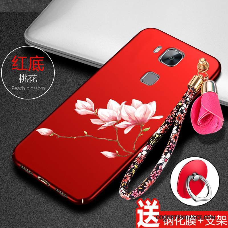 Huawei G7 Plus Coque Étui Délavé En Daim Tendance Protection De Téléphone