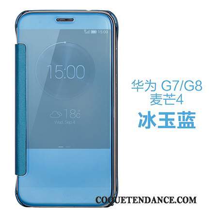 Huawei G7 Plus Coque Étui En Cuir Multicolore Miroir Coque De Téléphone