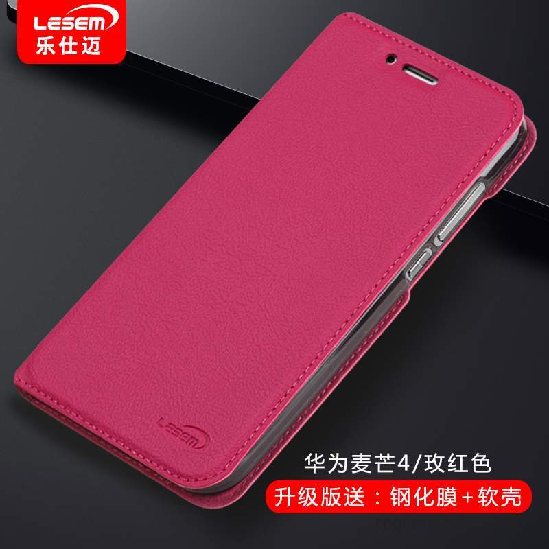 Huawei G7 Plus Coque Étui En Cuir Or Protection De Téléphone Silicone