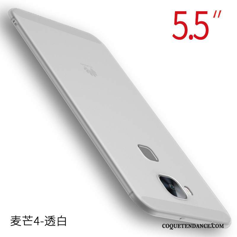 Huawei G7 Plus Coque Étui Rouge De Téléphone Incassable Fluide Doux